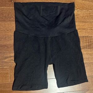 Isabel Maternity by Ingrid & Isabel Black High-Waist Bike Shorts